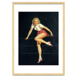 Pinup Girl Crossing The Barbed Wire thumbnail