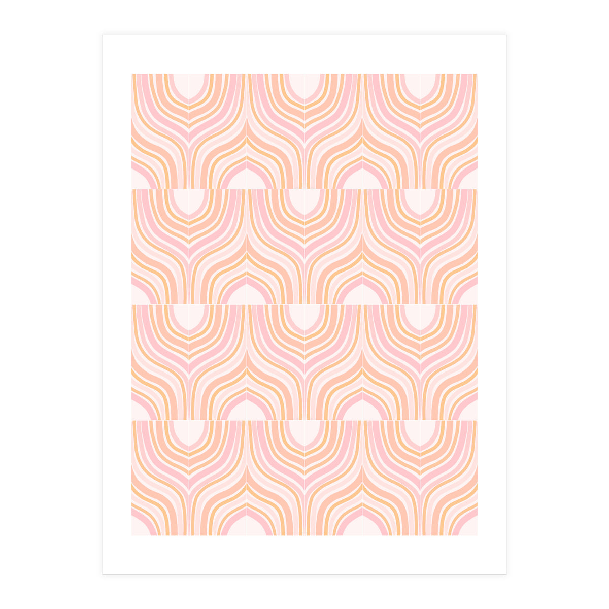 Peachy Marbeling Tiles (Print Only)