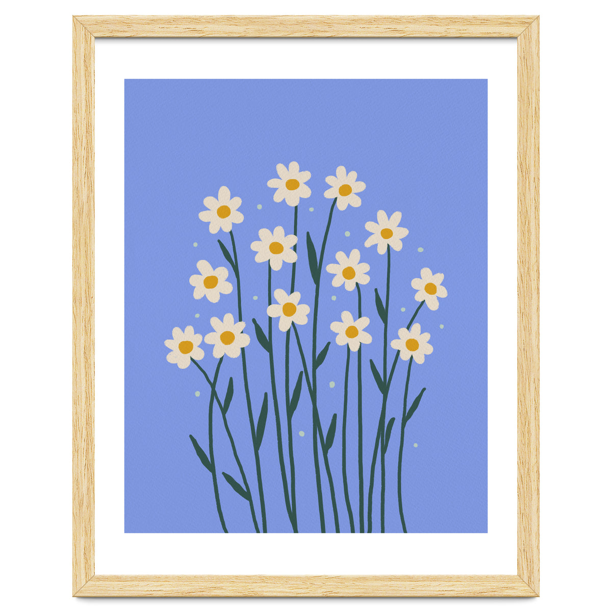 Simple Daisies - periwinkle