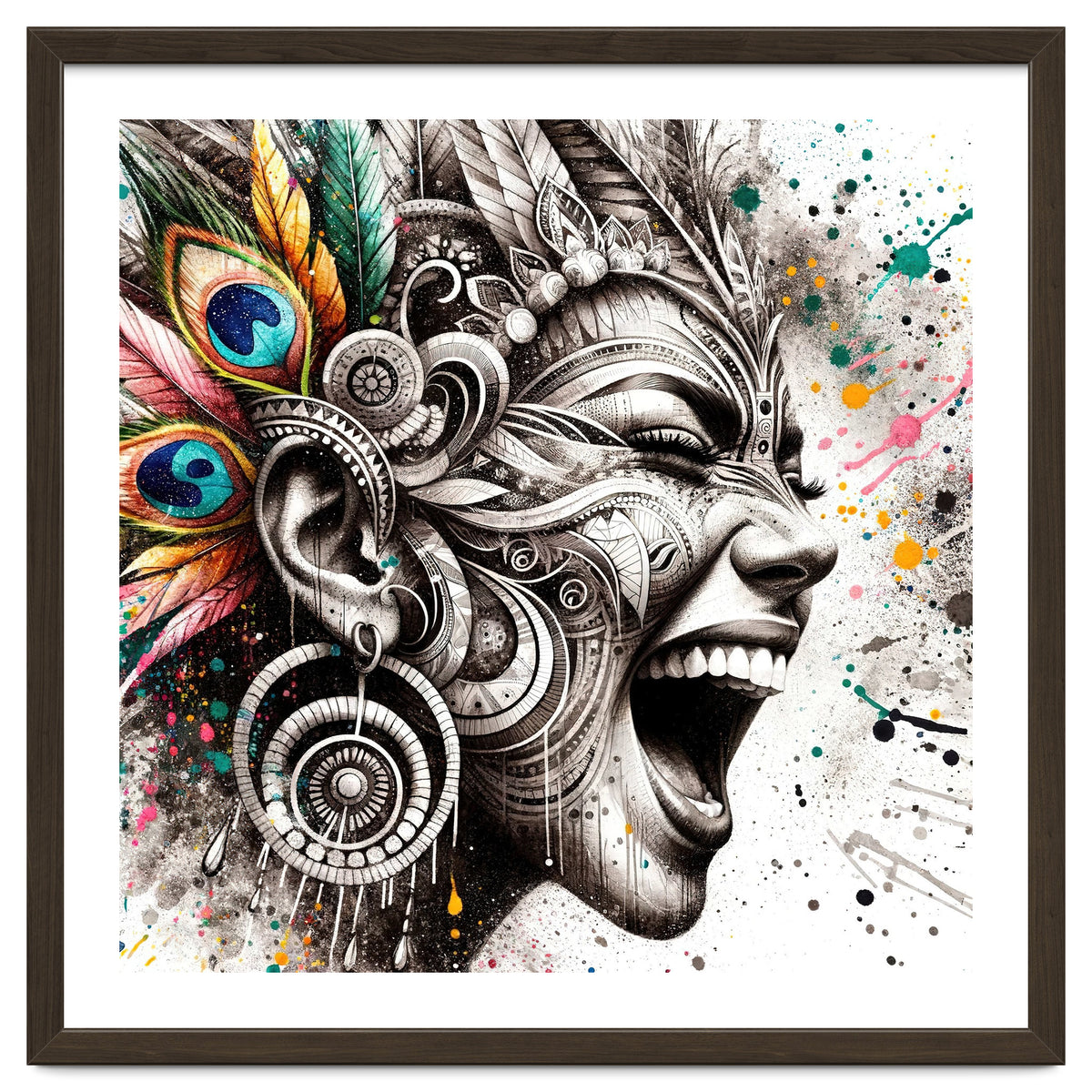 Carnival Scream Portrait