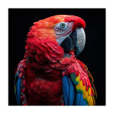 Scarlet Macaw Parrot Close Up Portrait  (Print Only) thumbnail