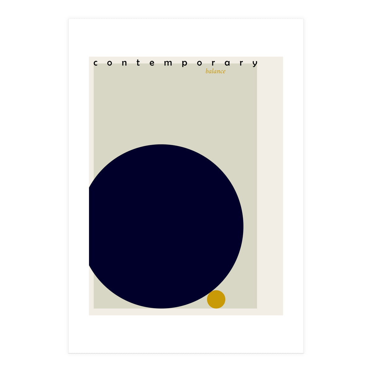 expectant iteration contemporary balance (Print Only)