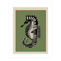 Striped Seahorse I (Print Only)