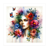 Ethereal Floral Portrait (Print Only) thumbnail