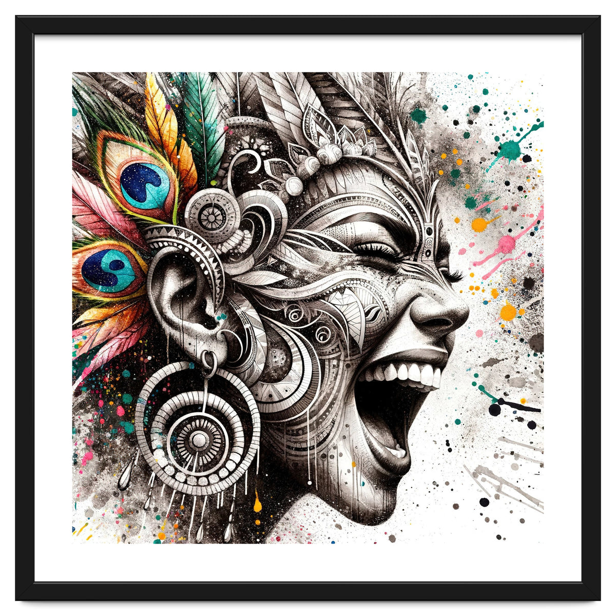 Carnival Scream Portrait