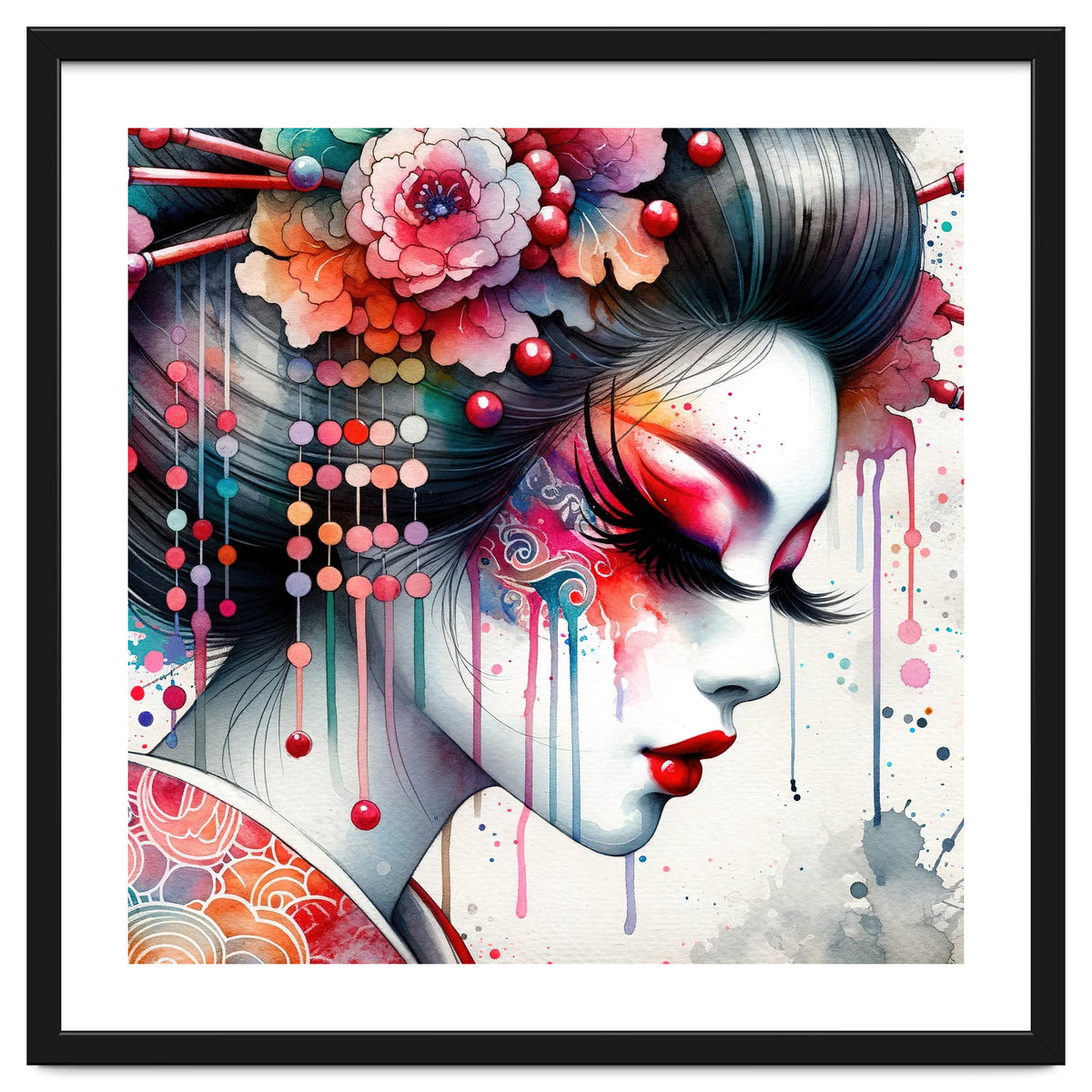 Ornate Bloom Modern Geisha