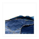 Navy & Gold Agate Texture 24 (Print Only) thumbnail