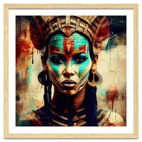 Armored Warrior Woman Portrait