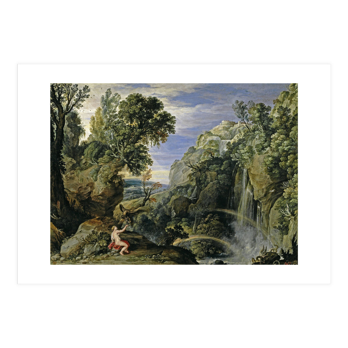 Pedro Pablo Rubens; Paul Bril / 'Landscape with Psyche and Jupiter', 1610; ca. 1630, Flemish Scho... (Print Only)