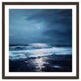 Midnight Seascape with Moonlight Reflecting thumbnail