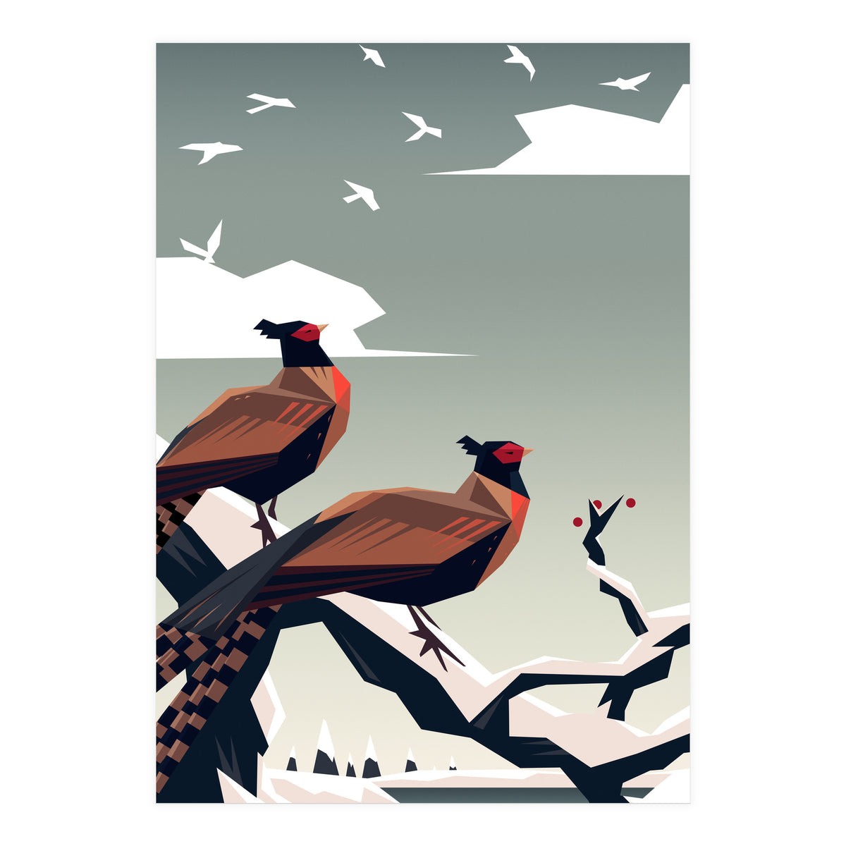 Call of the pheasants (Print Only)
