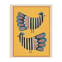 Striped Bird Pair II (Print Only)