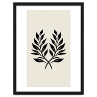 Minimalist Laurel Wreath: Botanical Line Art
