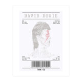 Receipt Art David Bowie (Print Only) thumbnail