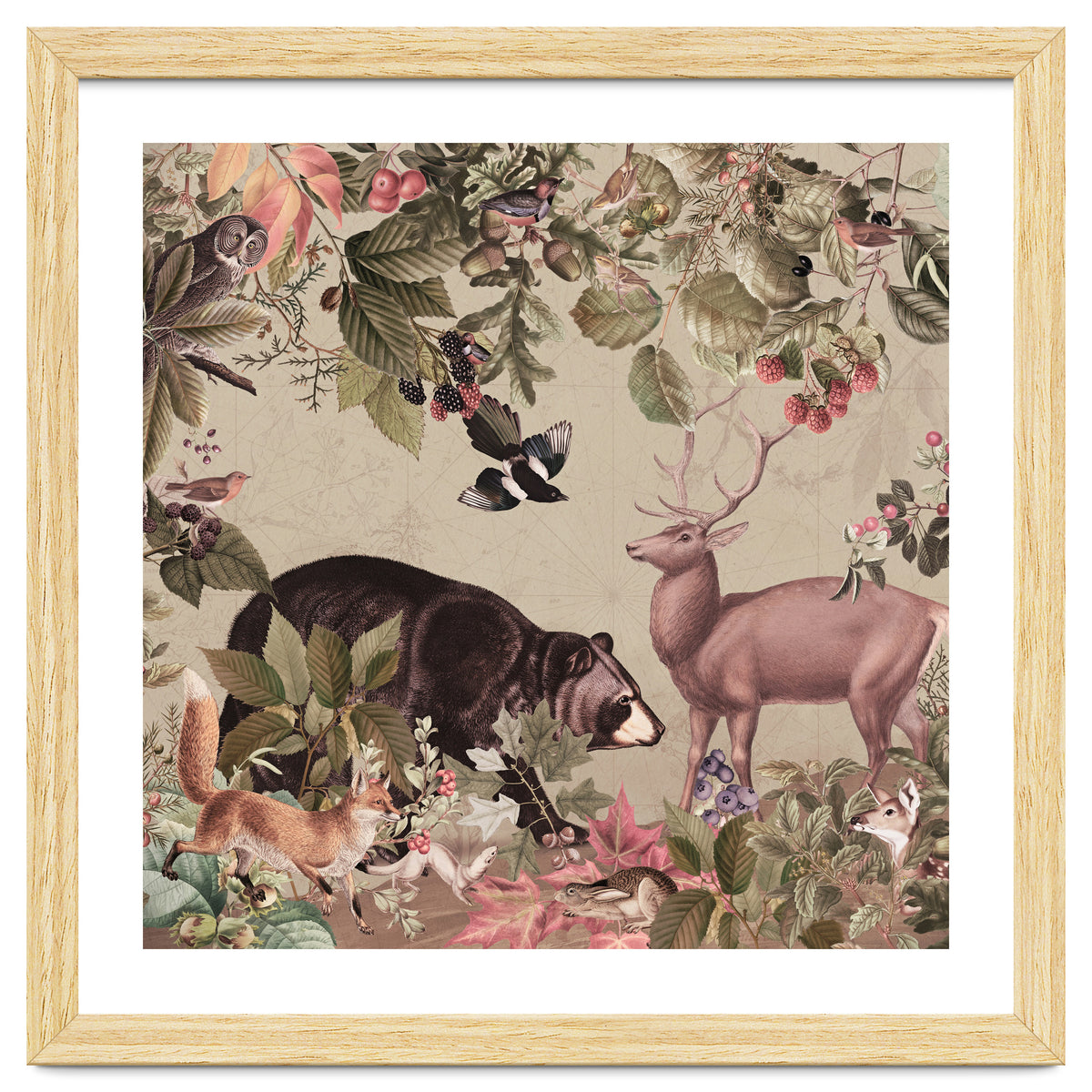 Nostalgic Autumn guardians of the forest