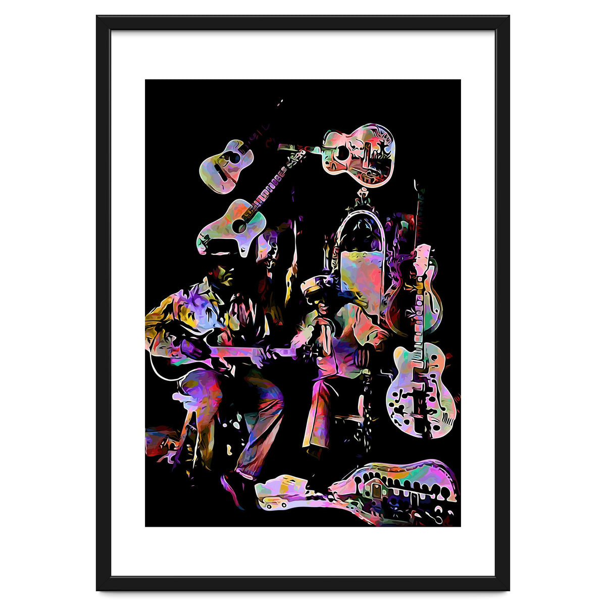 Cool John Ferguson And Captain Luke Blues Musician Legend Colorful