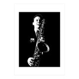 Stan Getz American Jazz Saxophonist in Grayscale (Print Only) thumbnail