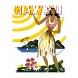 Hawaii, Hula Girl on the Coast (Print Only) thumbnail