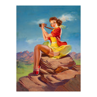 Pinup Sexy Binoculars Girl (Print Only)