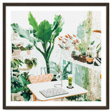 Junglow, Urban Jungle Botanical Home decor, Tropical Plants Interior Design Plant Lady Painting thumbnail