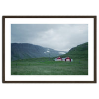 Cabins under the twilight - Iceland