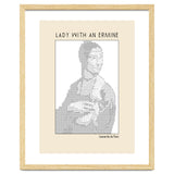 Lady With An Ermine – Leonardo Da Vinci Ascii Art thumbnail