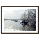 Sunny day pier in the lake thumbnail