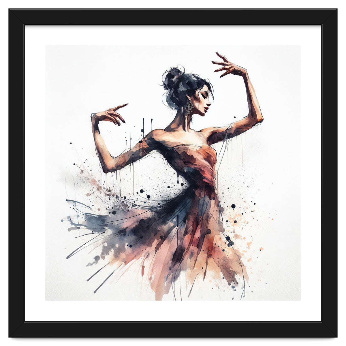 Watercolor Ballet Dancer #1