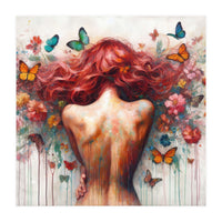 Wild Red Hair Butterfly Back (Print Only)