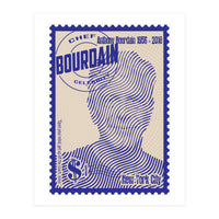 Anthony Bourdain Stamps Art (Print Only)