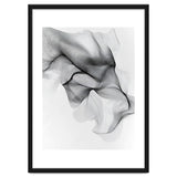 Abstract Black And White Flowing Lines Forming Organic Shapes And Forms thumbnail