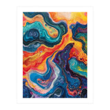 Vibrant Fluid Acrylic Pour Abstract Art (Print Only) thumbnail