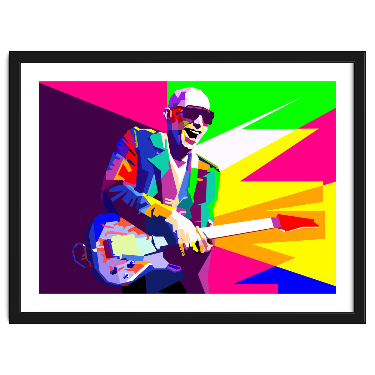 Joe Satriani Rock Guitar Instrumental Pop Art WPAP