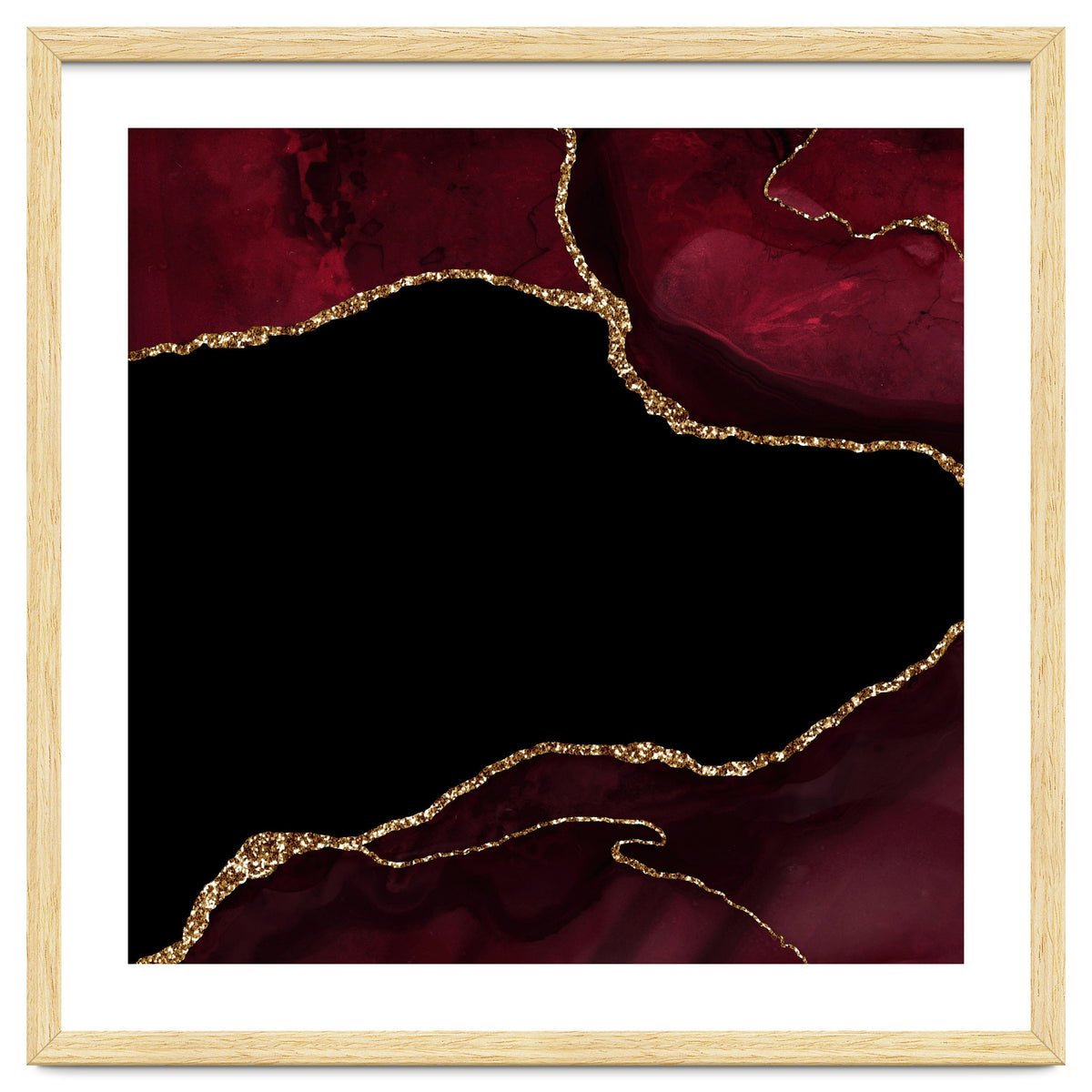 Burgundy & Gold Agate Texture 04