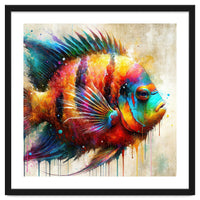 Colorful Tropical Fish Portrait