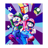 Mario Luigi Popart Cartoon Pop Art (Print Only) thumbnail