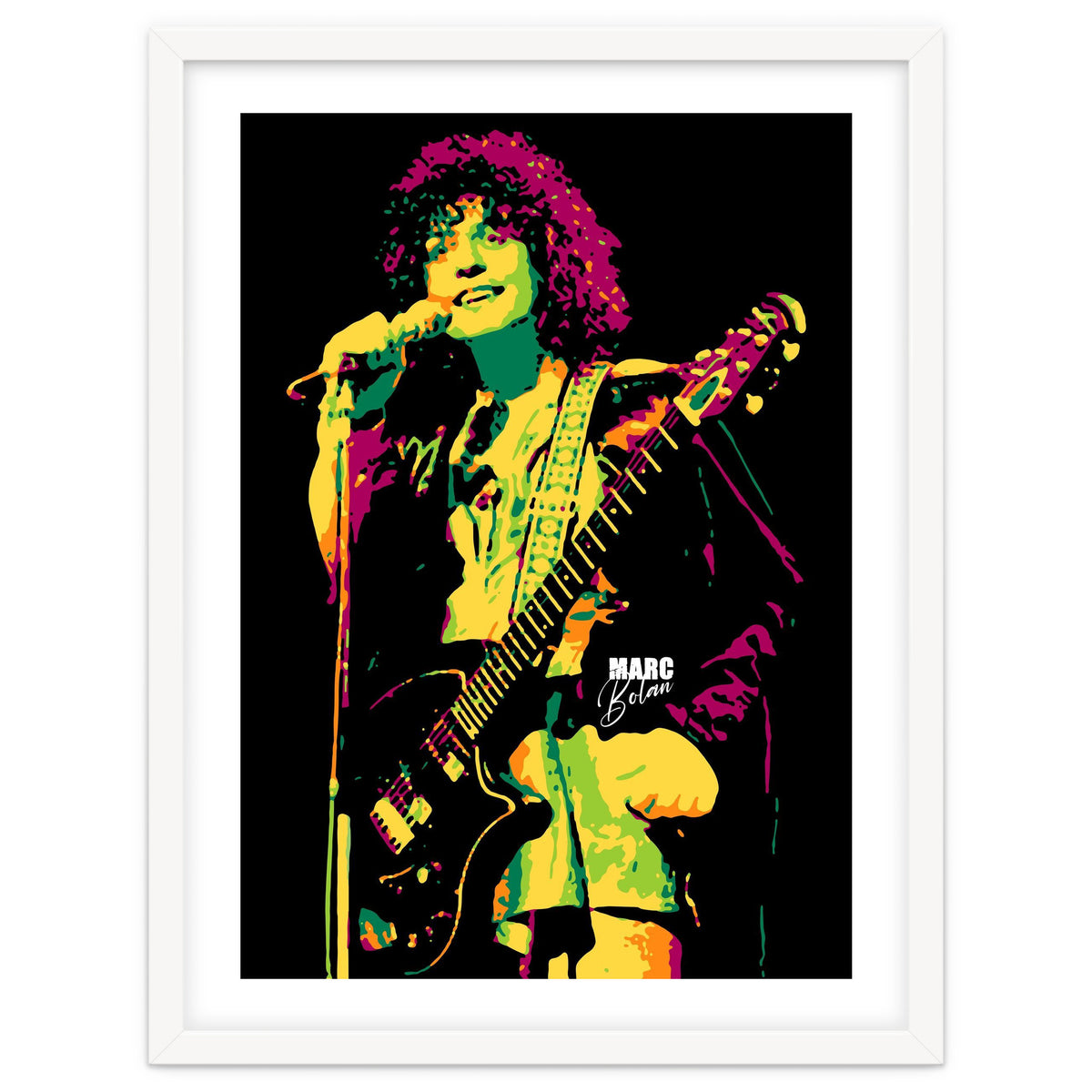 Marc Bolan Musician Legend in Pop Art