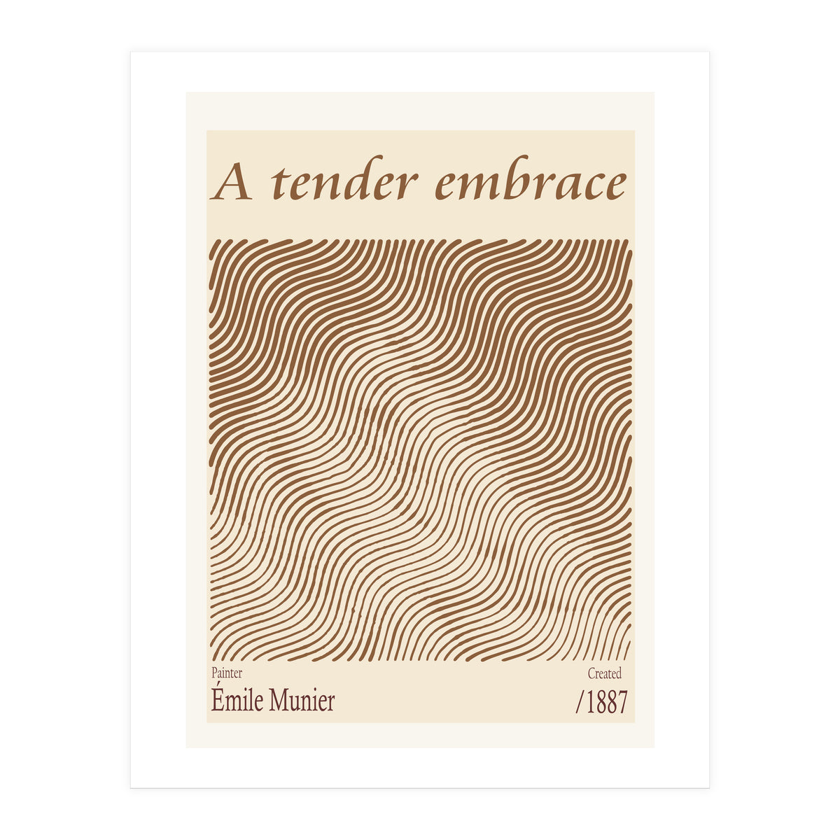 A Tender Embrace – Émile Munier (1887) (Print Only)