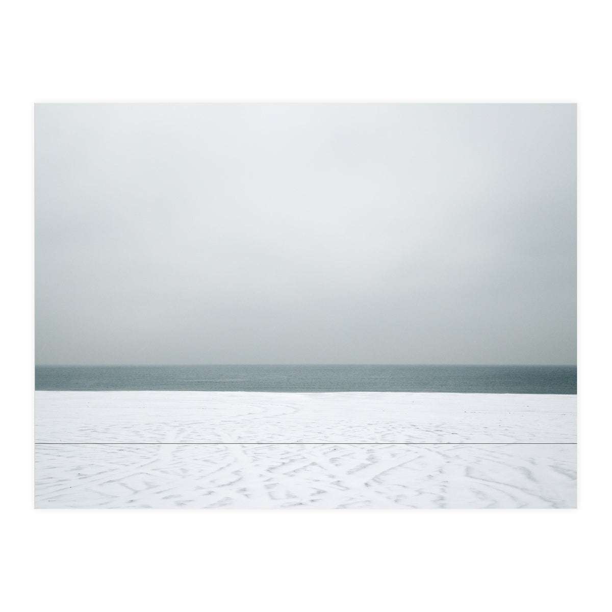 Winter seascape - Snow beach  (Print Only)