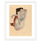 Crouching Nude in Shoes and Black Stockings, Back View. thumbnail