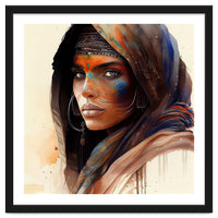 Watercolor Tuareg Woman #9