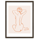 Femina, Abstract Minimal Woman Line Art Sketch, Drawing Feminine Empower Express thumbnail