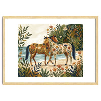 Horses In Blooming Paradise