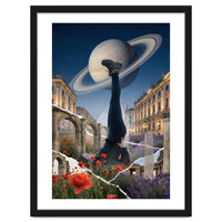 Cosmic Balance: Surreal Yoga in Ancient Dreamscapes