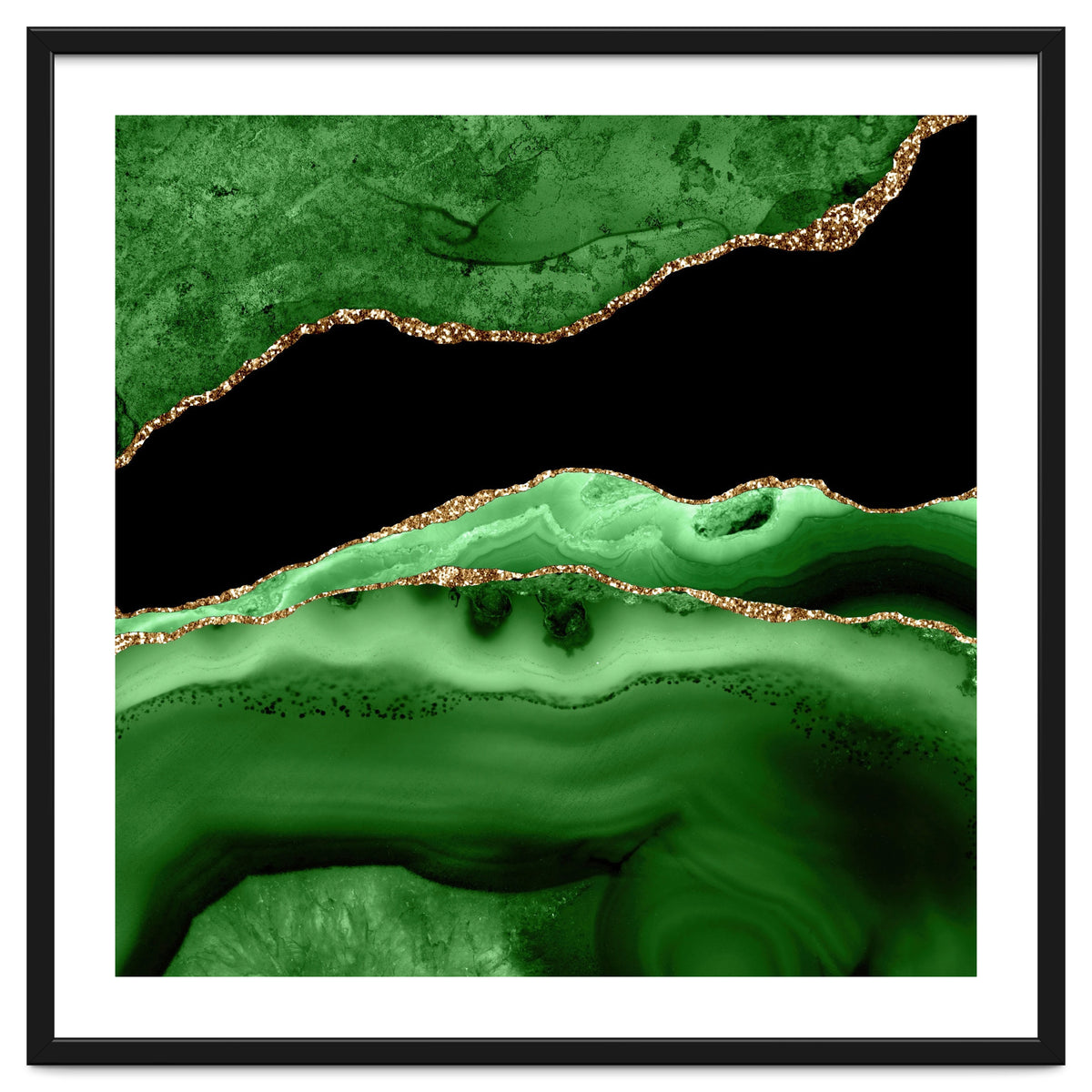 Green & Gold Agate Texture 13