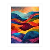 Abstract Rainbow Mountain Landscape (Print Only) thumbnail