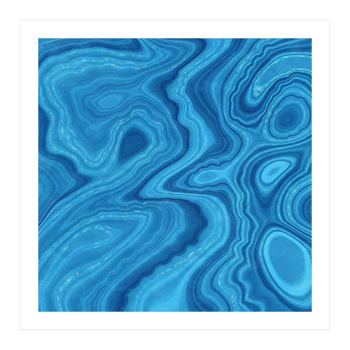 Blue Agate Texture 07 (Print Only)