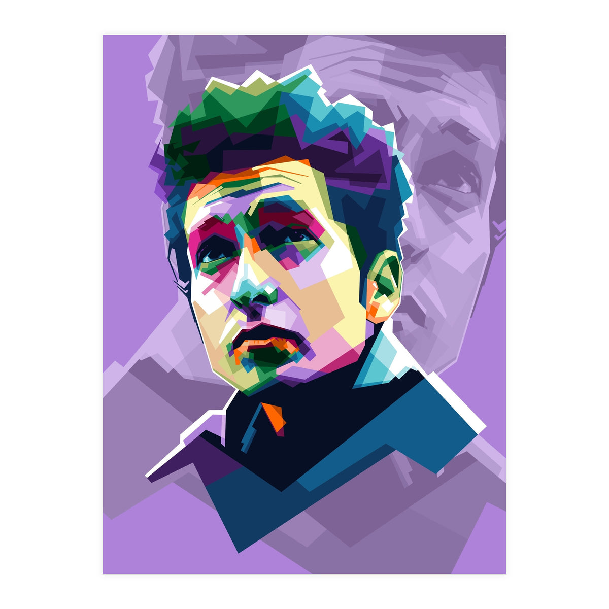 Bob Dylan Pop Art WPAP (Print Only)