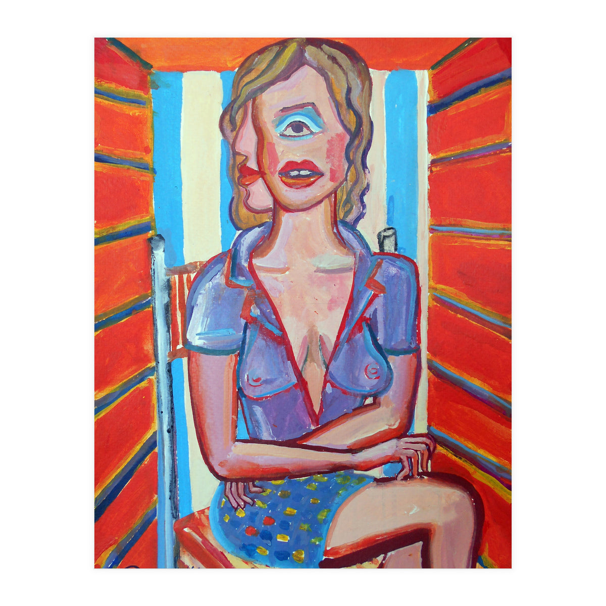 Mujer En El Sillon 2 (Print Only)