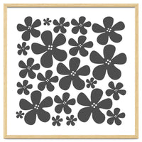 Grey Flowers Pattern